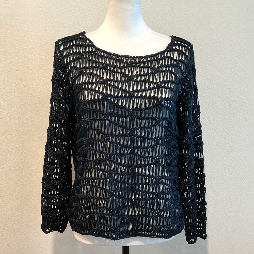 Chicos  Dark Blue Pullover Size Small
